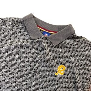 Reebok NFL Washington Redskins Polo‎ Shirt Mens Medium Vintage Geometric Print